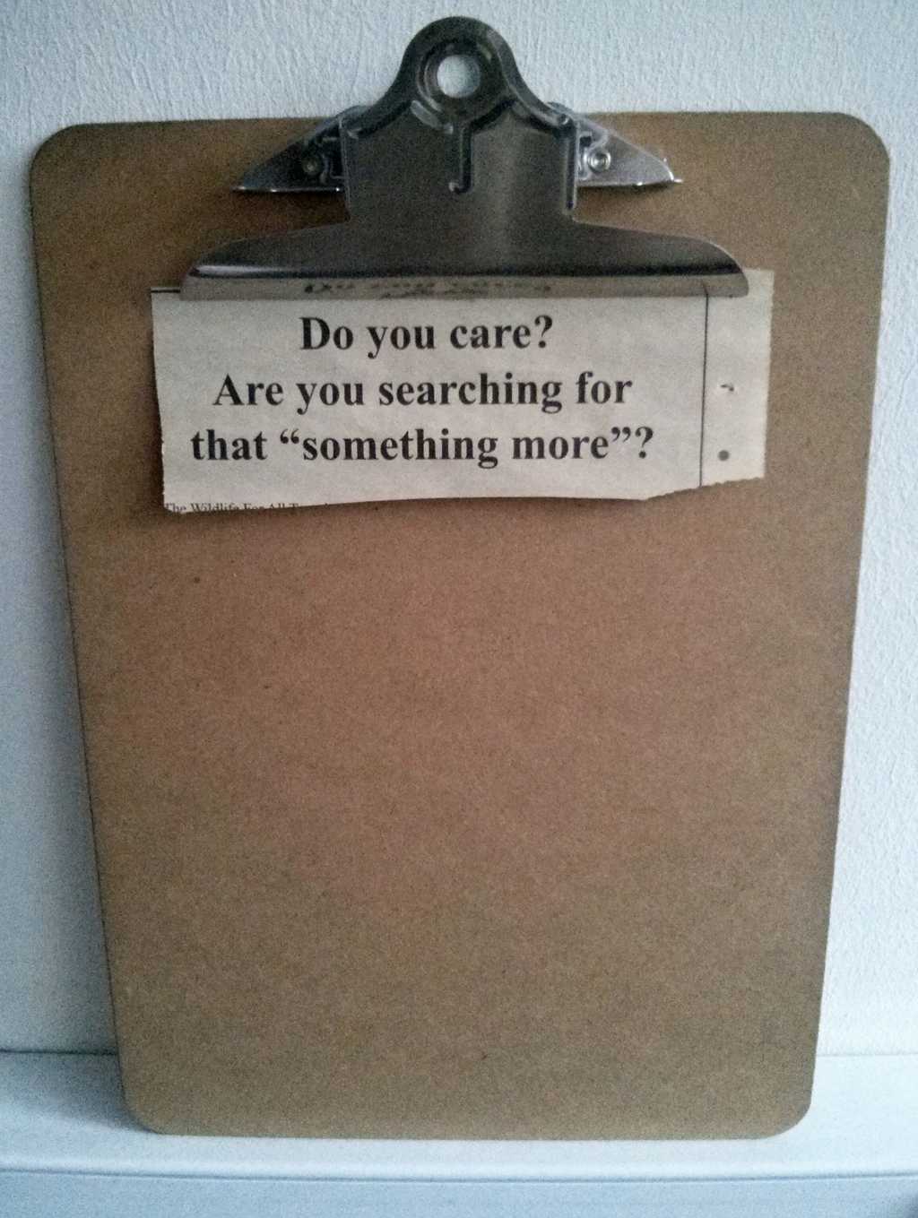 Do you care